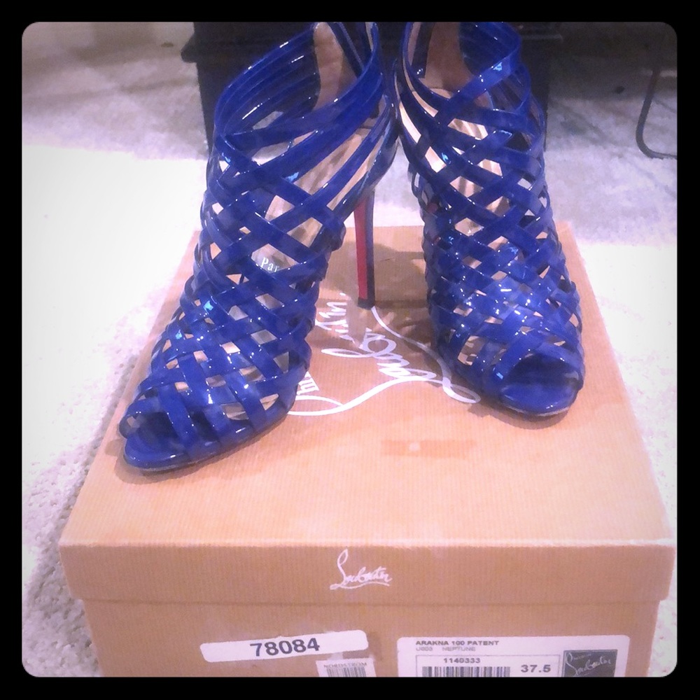 Christian Louboutin Arkana 100 Patent Neptune
